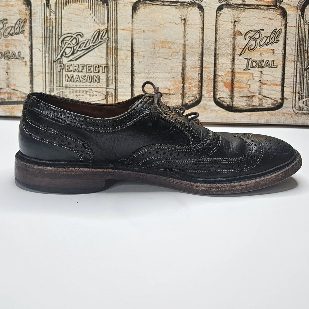 Allen Edmonds McTavish Oxfords Shoes Men's 10.5 D Black Leather Golden Era